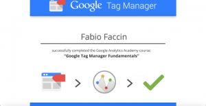 Certificazione Google tag Manager